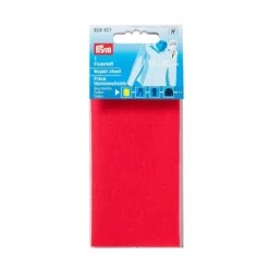 Prym Reparasjonsstoff Bomull – 12x45cm – Rød