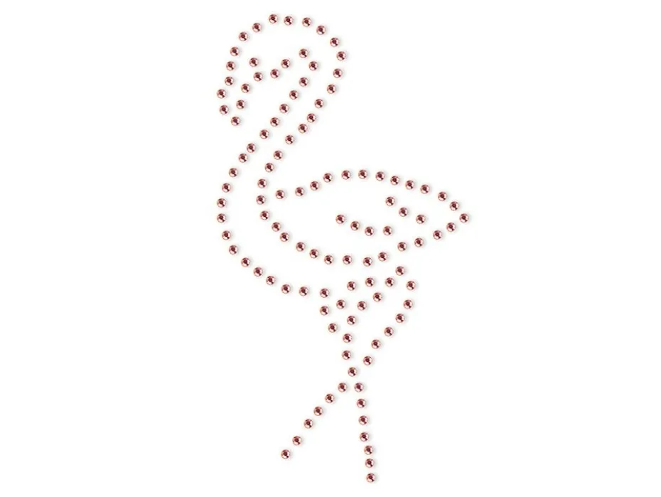 Prym Rhinestone transfer Flamingo rose gold