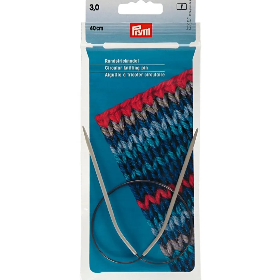 Prym Rundpinne Alu Pearl Grey – 3,0 – 40cm