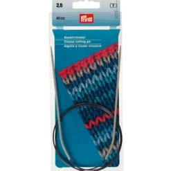 Prym Rundpinne Alu Pearl Grey – 2,5 – 80cm