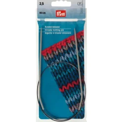 Prym Rundpinne Alu Pearl Grey – 2,5 – 60cm