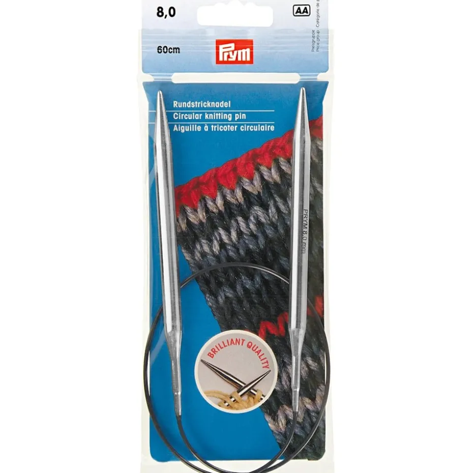 Prym Rundpinne Messing – 8,0 – 60cm