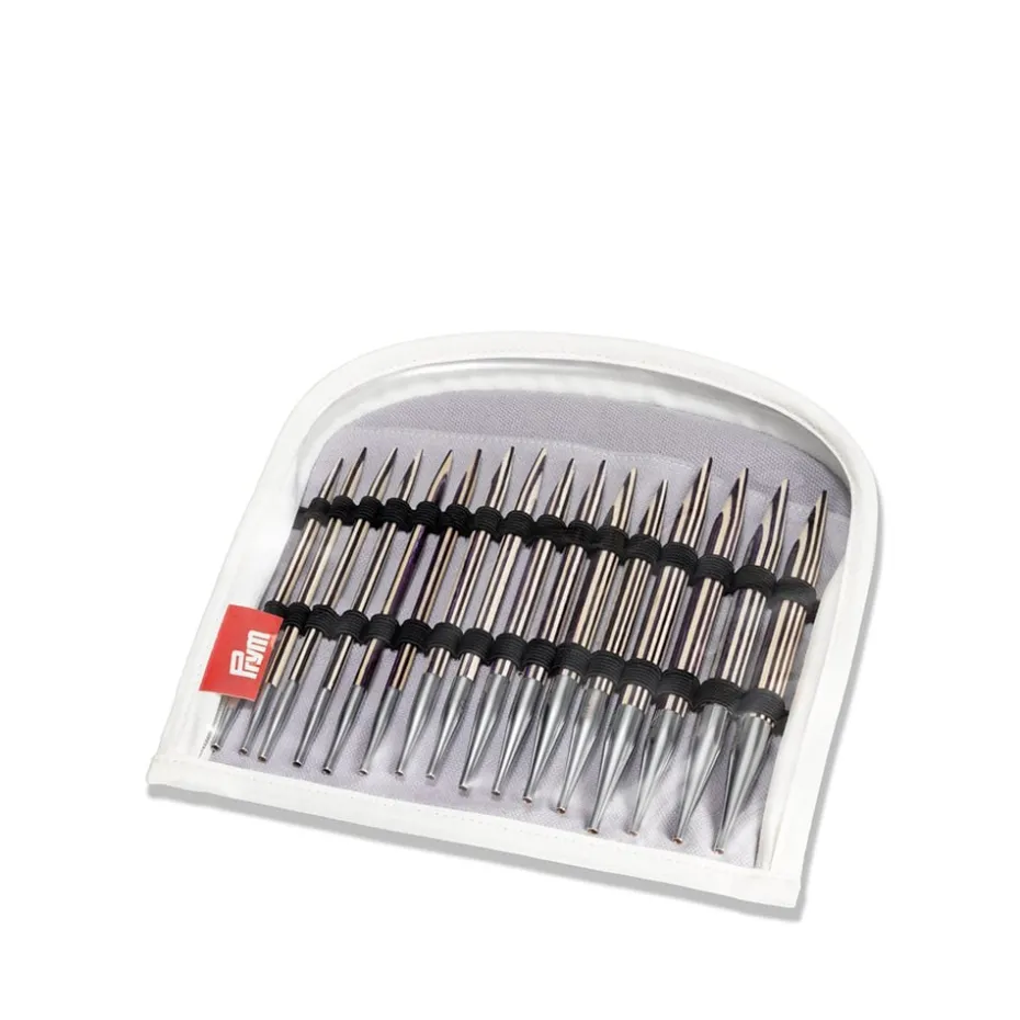 Prym Rundpinnesett NATURAL Lilac Stripes 4-10mm