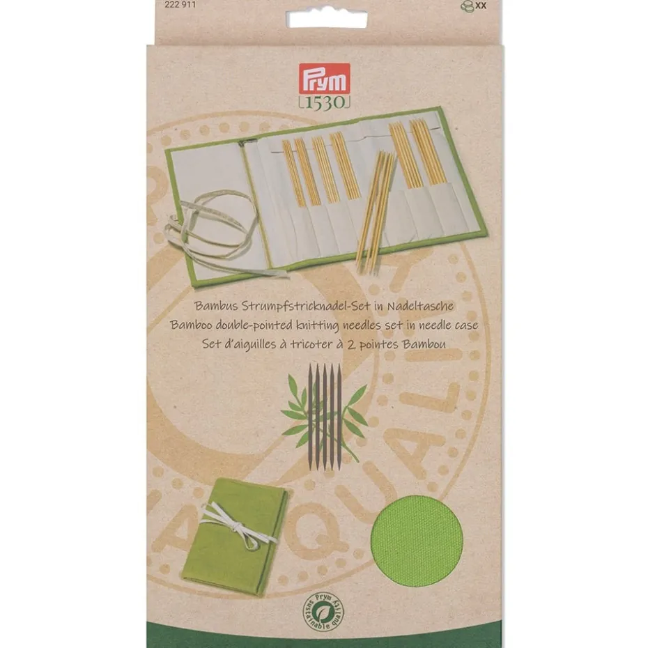 Prym 1530 Settpinnesett Bambus – 2,0-4,5mm – 7stk