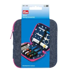 Prym Sewing kit Sysett – Denim m/rosa glidelås