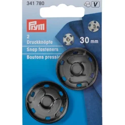 Prym Sew-on Patentknapp 30mm 2stk – Gunmetal