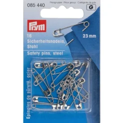 Prym Sikkerhetsnåler 23mm – Sølv – 16stk