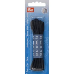 Prym Skolisse – Rund 3mm 90cm Marineblå – 2stk