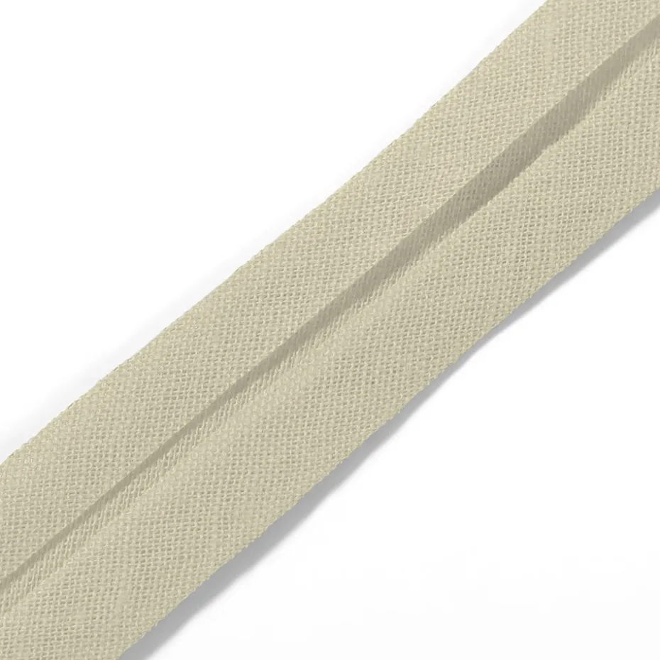 Prym Skråbånd Bomull 40/20mm 30m – Krem