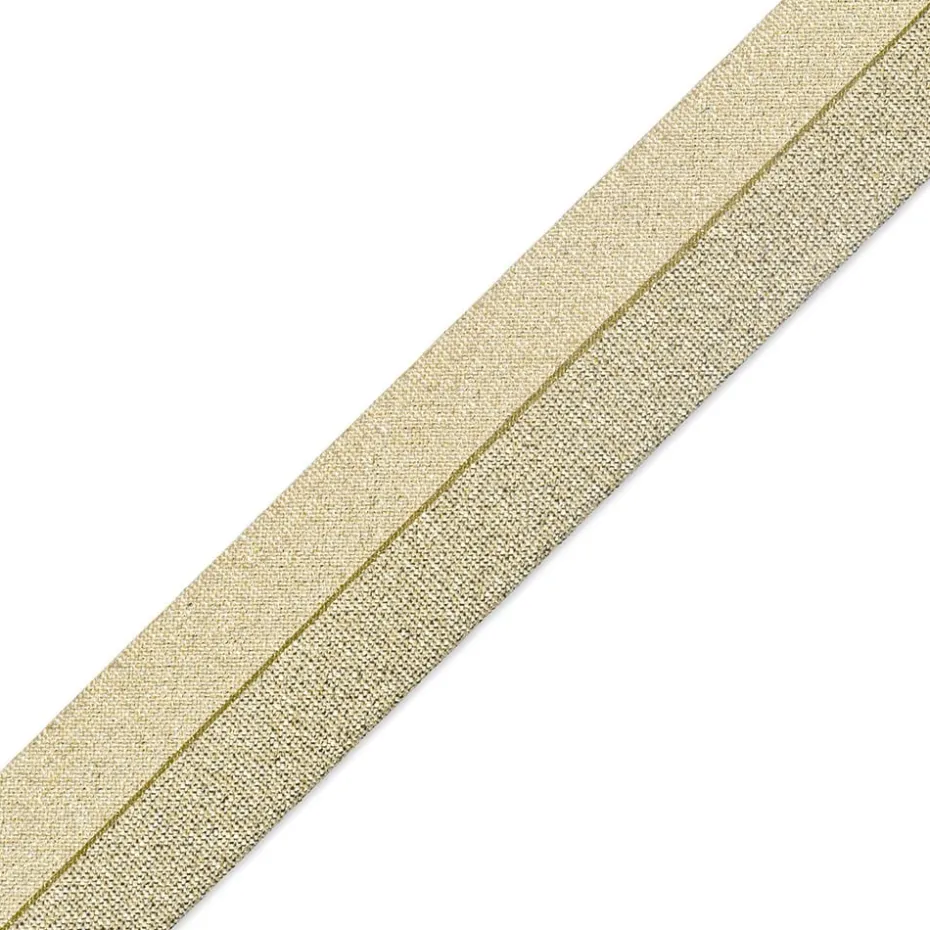 Prym Skråbånd Metallisert 40/20mm 3,5m – Gull