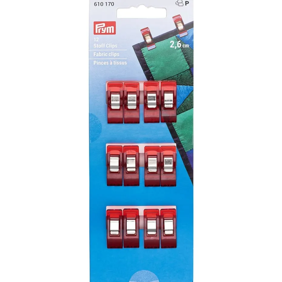 Prym Stoffklips 2,6cm – 12stk
