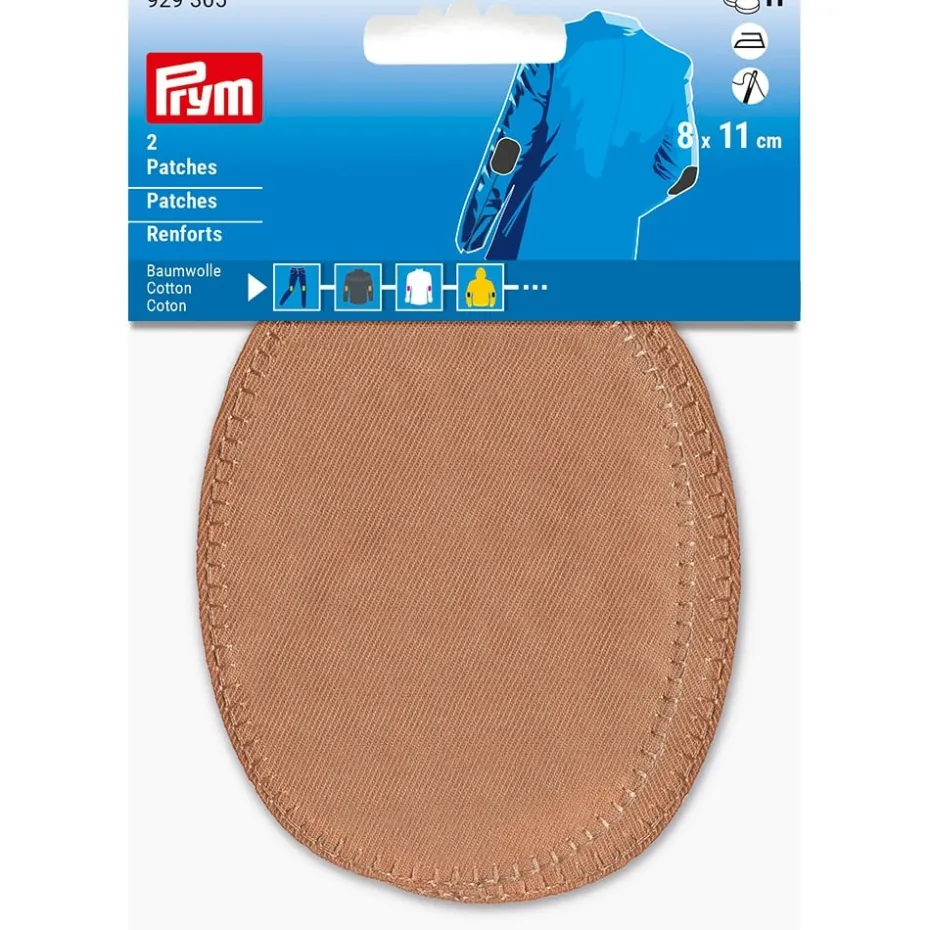 Prym Strykelapp Bomull – 8x11cm 2stk – Beige