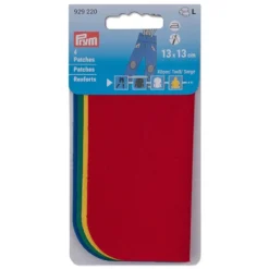 Prym Strykelapper – 13x13cm – Rød, gul, grønn & blå