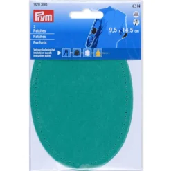Prym Strykelapp imitert semsket skinn 2stk – Mint