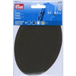 Prym Strykelapp imitert semsket skinn 2stk – Oliven