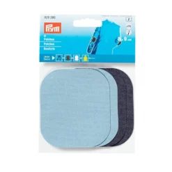 Prym Strykelapp Jeans/Denim – 8x9cm 2par – Lys blå/blå