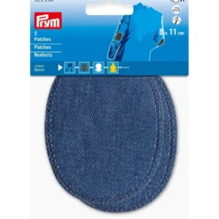Prym Strykelapp Jeans/Denim – 8x11cm 2stk – Medium blå