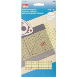 Prym Strykelinjal Transparent – 20x10cm