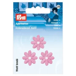 Prym Strykemerke – Blomster liten – Rosa
