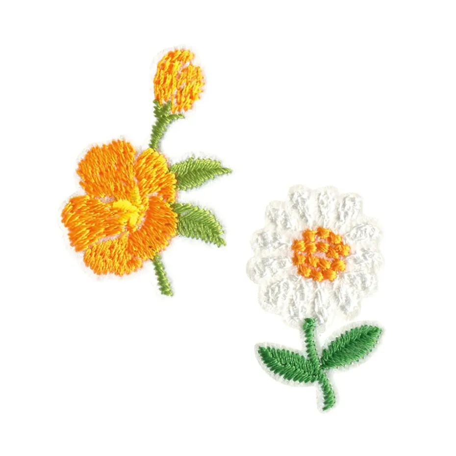 Prym Strykemerke – Blomstrer – hvit/oransje