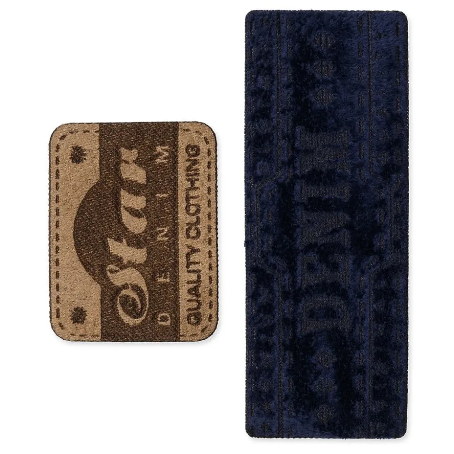 Prym Strykemerke – Denim/stjerne – Blå/beige – 2stk