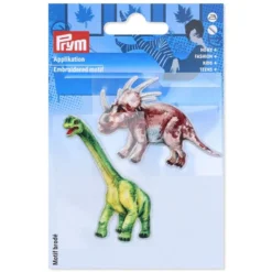 Prym Strykemerke – Dinosaurer – Grønn/brun – 2stk