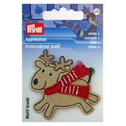 Prym Strykemerke – Reinsdyr med skjerf – beige