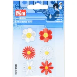 Prym Strykemerke/selvklebende 6stk – Blomster
