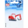 Prym Strykemerke/selvklebende – Gravemaskin rød