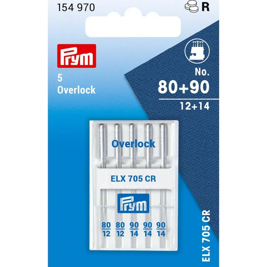 Prym Symaskinnåler 5stk – Overlock ELX 705 – 80-90 assortert