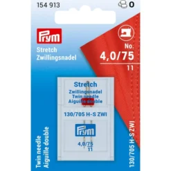 Prym Symaskinnåler tvillingnål Strech 130/705 – 75/4.0mm
