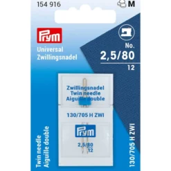 Prym Symaskinnåler tvillingnål Universal 130/705 – 80/2.5mm