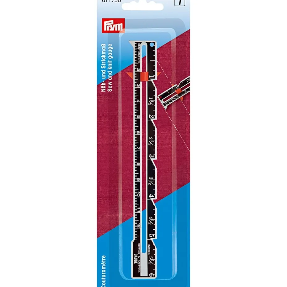Prym Sy og strikkemåler – 1-12cm/1-6″