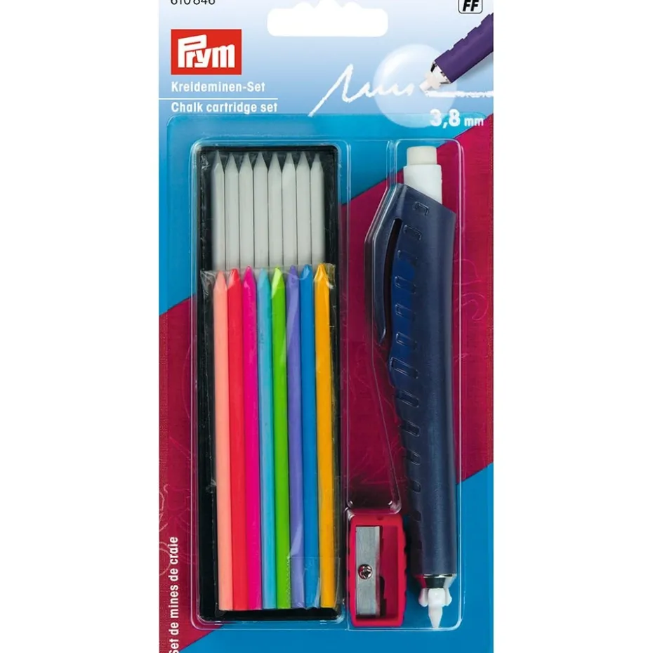 Prym Trykkblyant med miner 3,8mm ass.farger