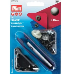Prym Trykknapper Anorak 15mm – 10stk – Antikk jern