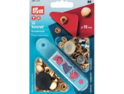 Prym Trykknapper Anorak 15mm – 10stk – Gull