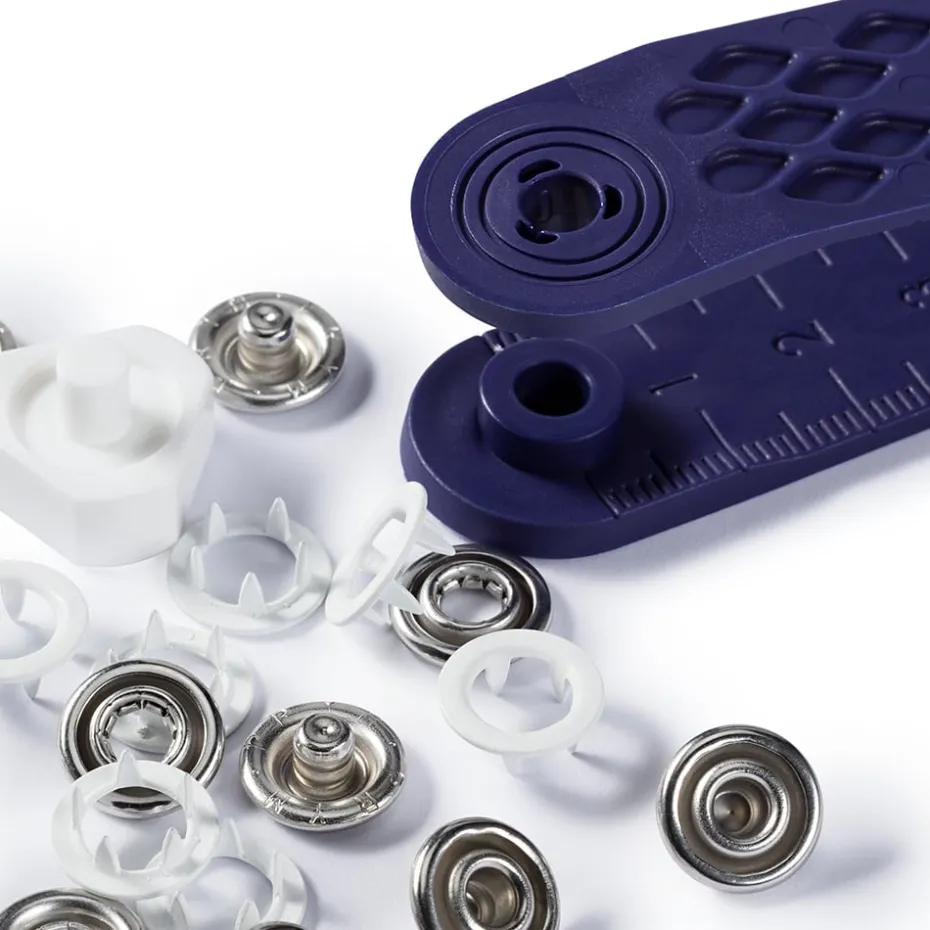 Prym Trykknapper Jersey 10mm – 10stk – Hvit