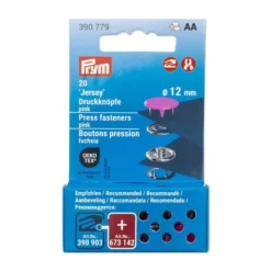 Prym Trykknapper Jersey 12mm – 20stk – Rosa