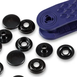 Prym Trykknapper Sport & Camping 15mm – 10stk – Sort