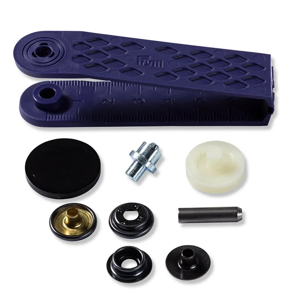 Prym Trykknapper Sport & Camping 15mm – 10stk – Sort
