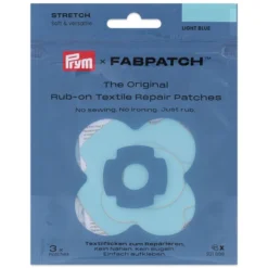 Prym x FabPatch Reparasjonslapp STRETCH – Lyseblå – 3stk
