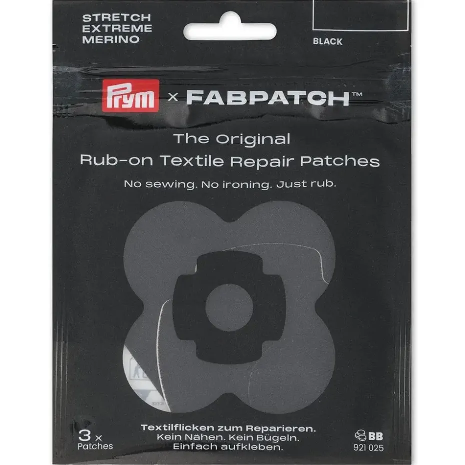 Prym x FabPatch Reparasjonslapp REPAIR KIT – Sort – 3stk
