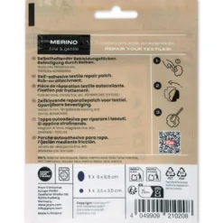 Prym x FabPatch Reparasjonslapp MERINO – Marine – 2stk