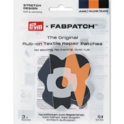 Prym x FabPatch Reparasjonslapp STRETCH Lyn/sky – 3stk