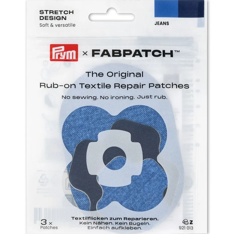 Prym x FabPatch Reparasjonslapp STRETCH Jeans – 3stk