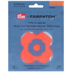 Prym x FabPatch Reparasjonslapp STRETCH – Oransje – 3stk