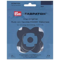 Prym x FabPatch Reparasjonslapp STRETCH – Marine – 3stk