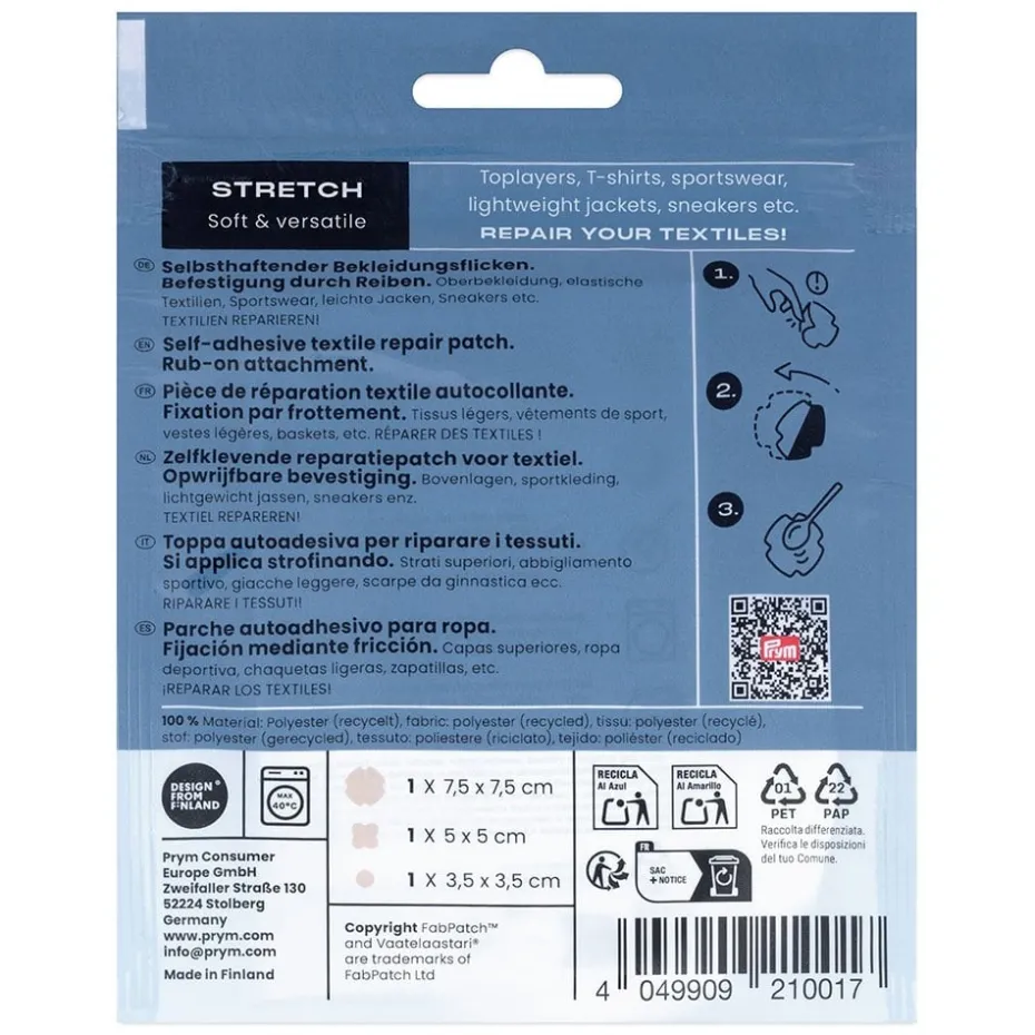 Prym x FabPatch Reparasjonslapp STRETCH – Nude – 3stk