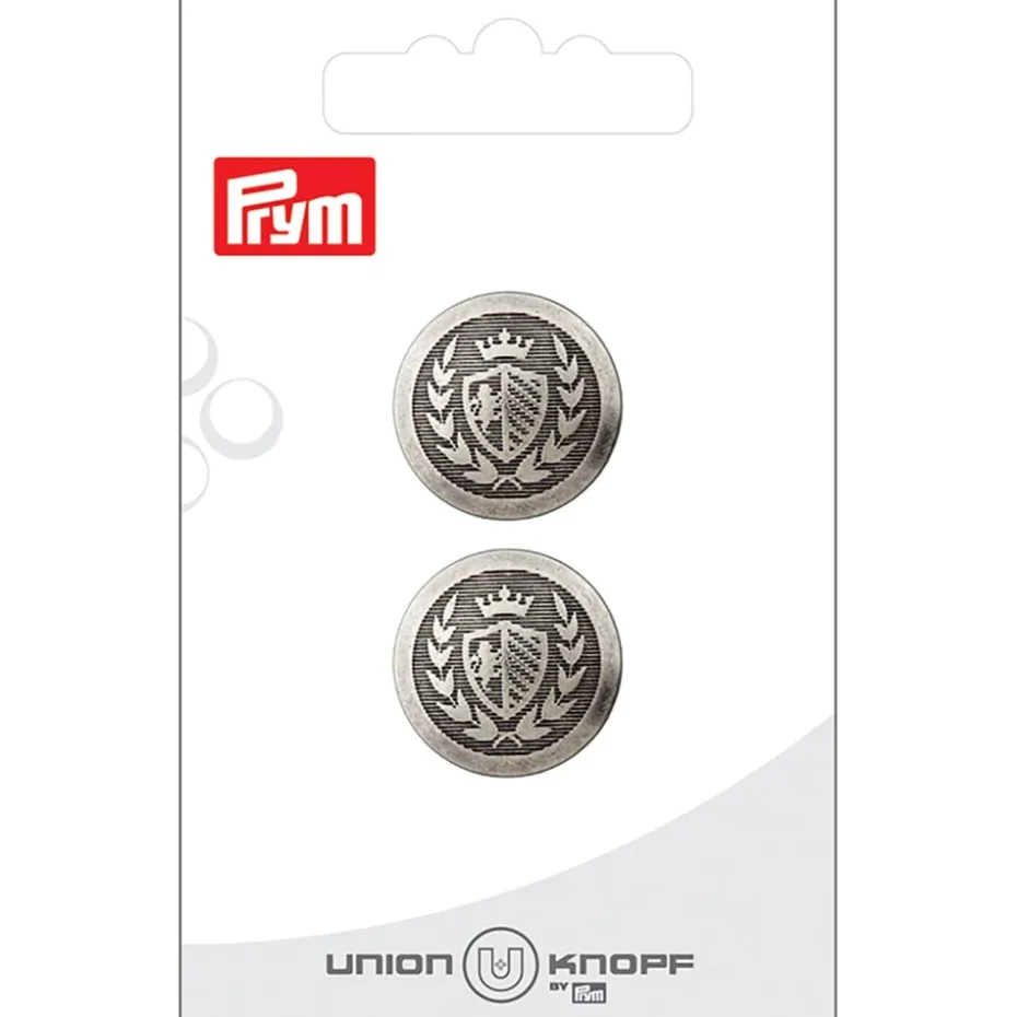 Prym Øyeknapper 453594 – 20mm 83 Antikk sølv – 2stk
