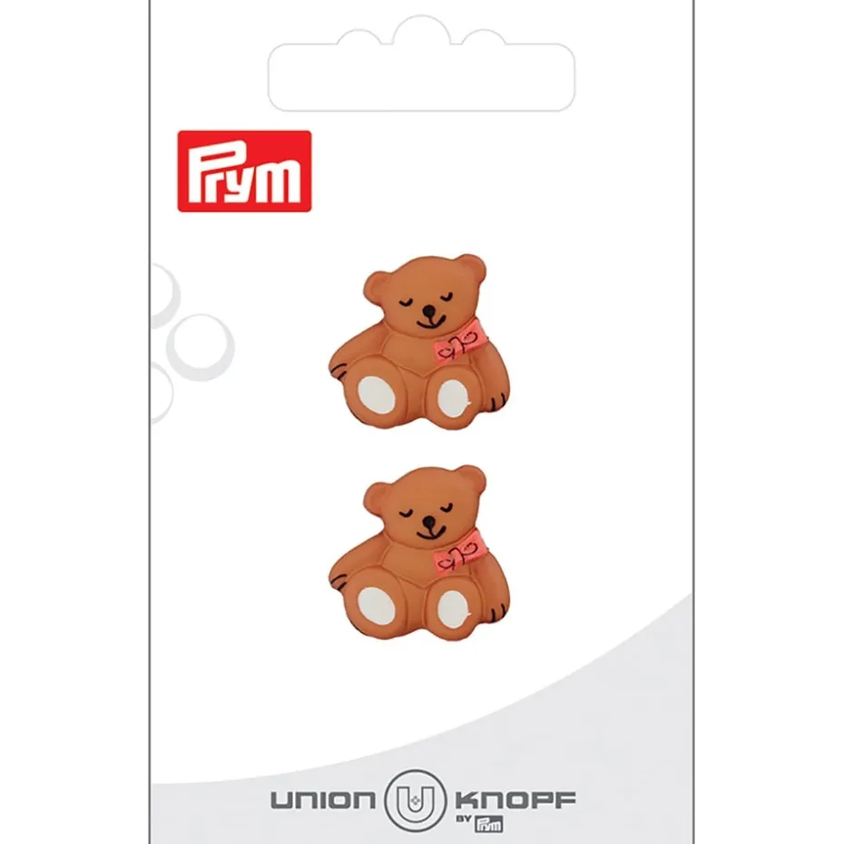 Prym Øyeknapper 46352 – 19mm BAMSE 16 Beige – 2stk